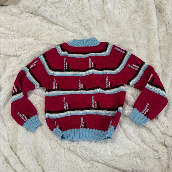 VTG Kids Jay Bee Togs Acrylic Striped Knit Sweater Size 6 Deadstock - Picture 5 of 5